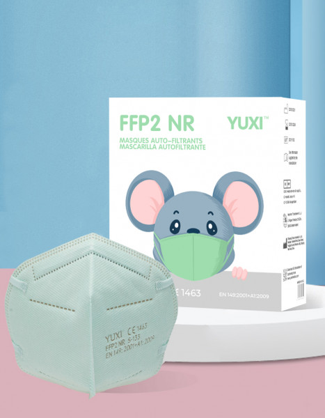 FFP2 Maske Kinder YUXI® grün S-133-263